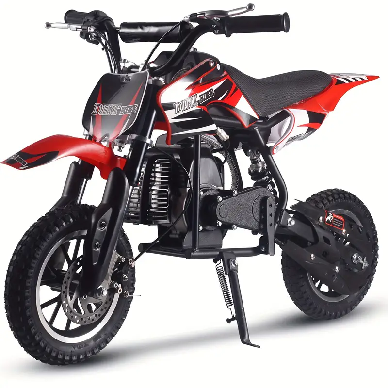 Mini 50CC Gas Dirt Bike, DB1 Model 2 Ride-On Bike, with Off-Road Tires, Suspension,