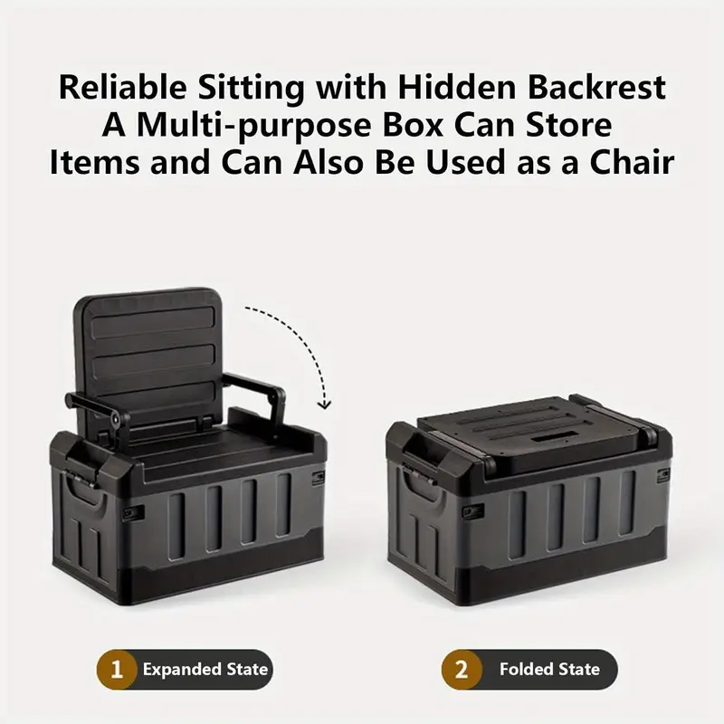 💥Backrest Seat Type Folding Storage Stool.💥