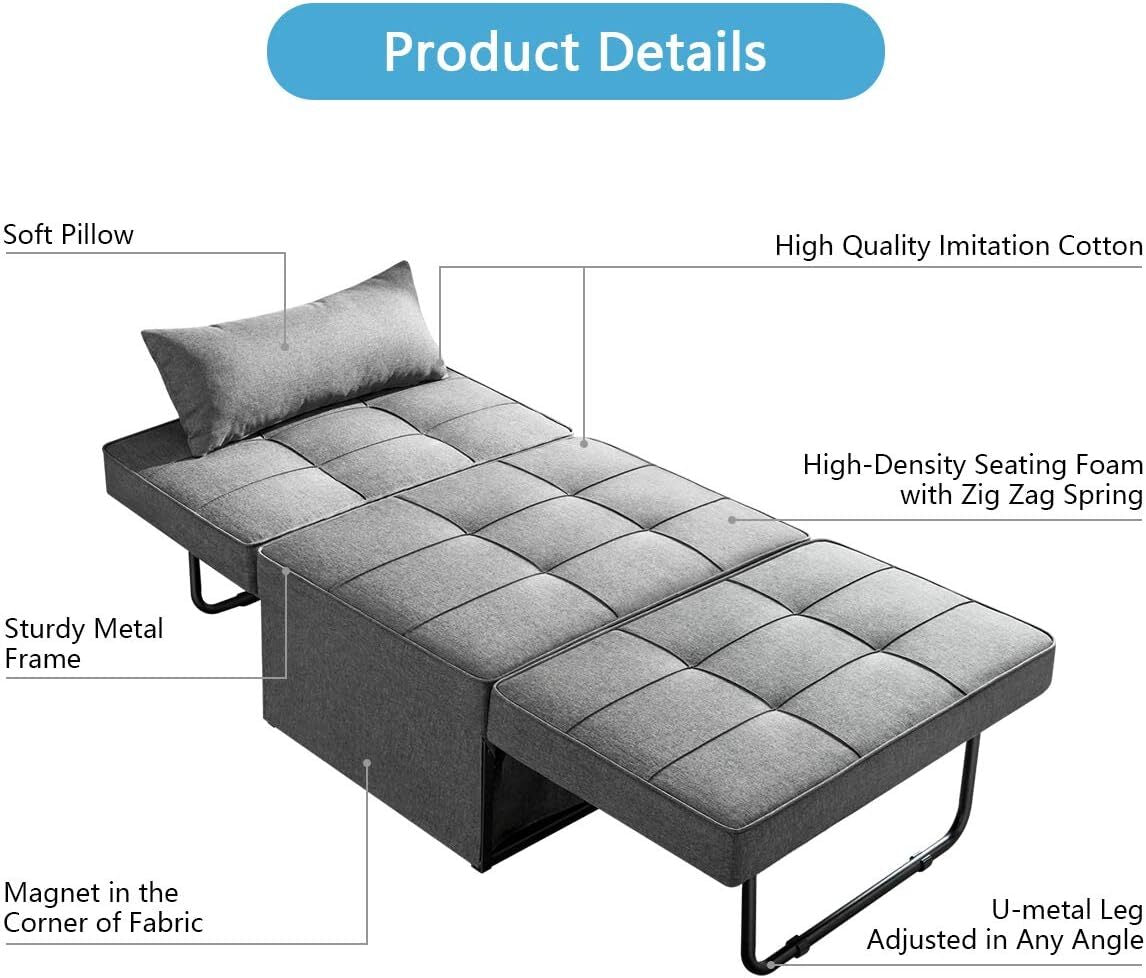 💥Almost Sold Out🔥4 in 1 Multifunctional Folding Sofa Bed