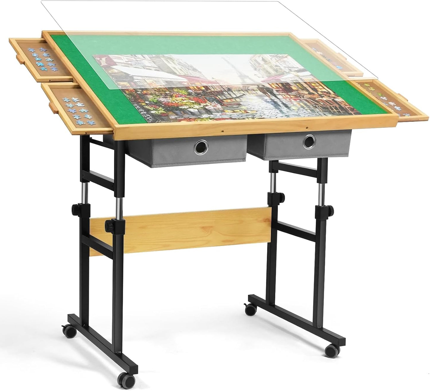 💥Last Day Sale⏰Adjustable Puzzle Table with Legs